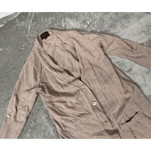 Pure Collection Size 4 Lightweight 100% Wool  Cardigan Sweater Short Sleeves